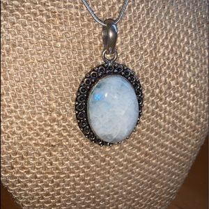 Blue Moonstone Vintage Necklace